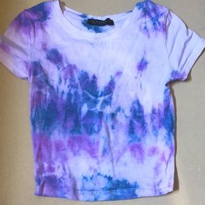 Cute Tie Dyed Crop Top